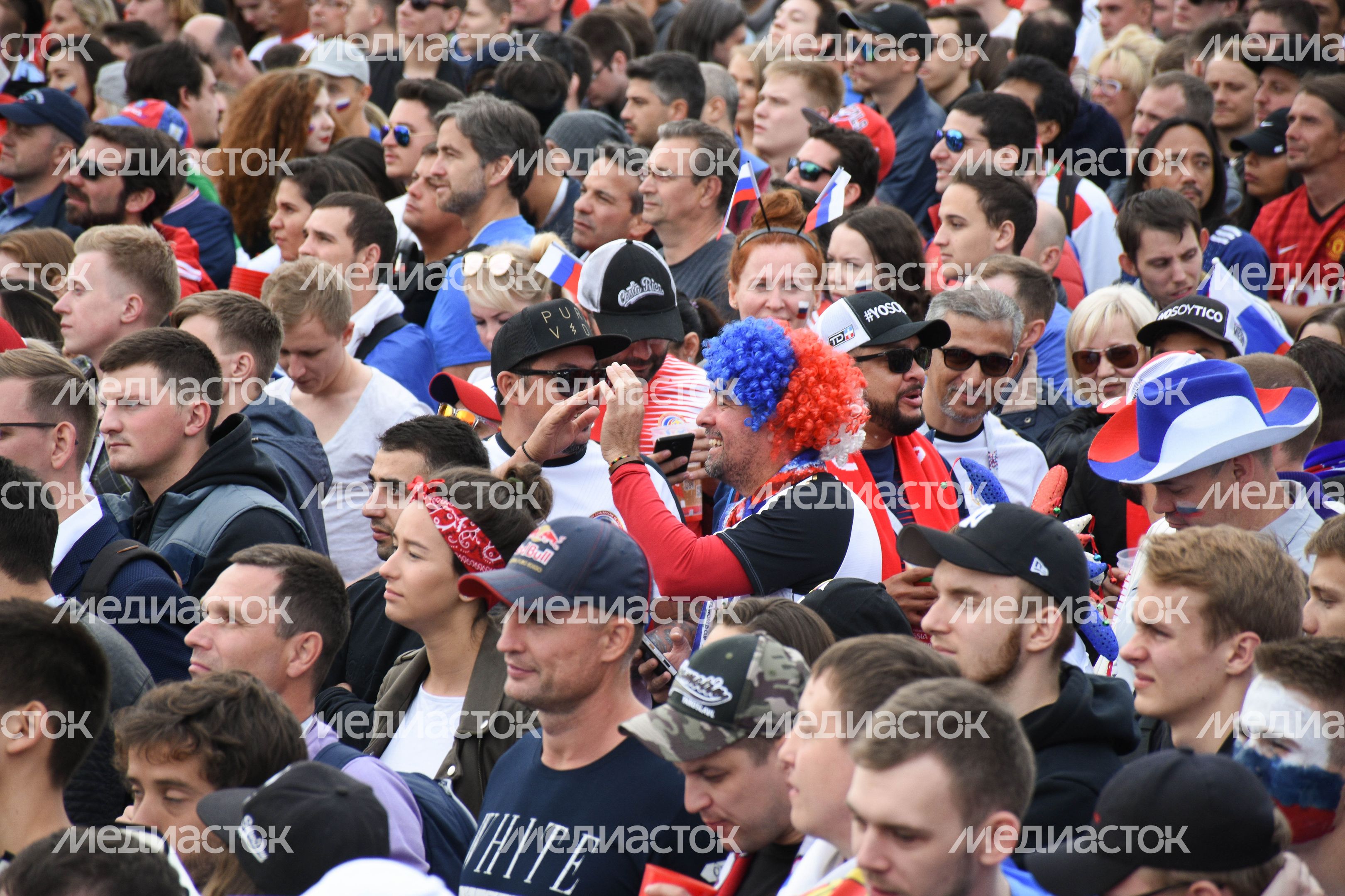 Открытие Чемпионата мира по футболу в Москве на Воробьёвых горах