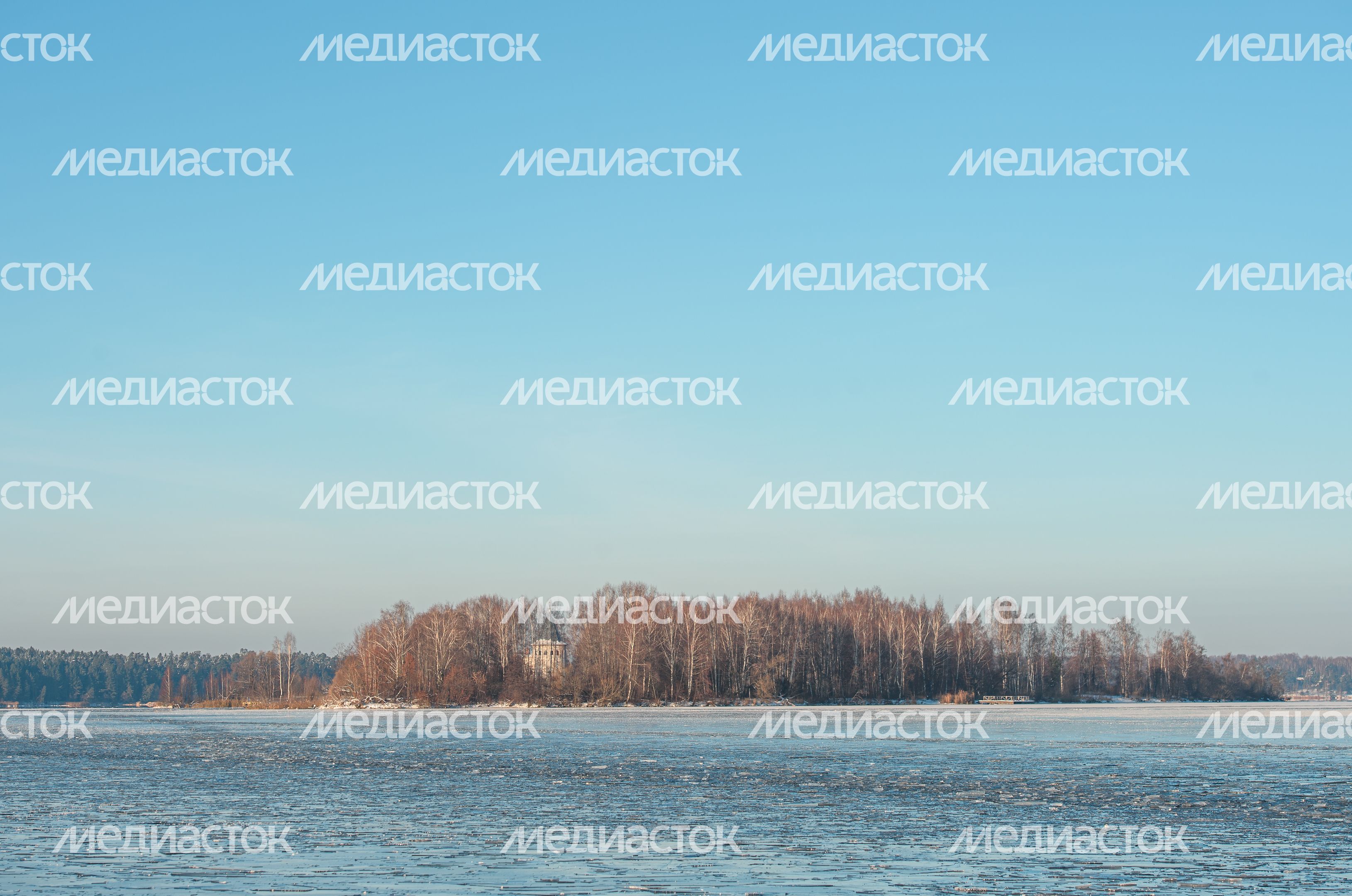Зимние виды города Калязин