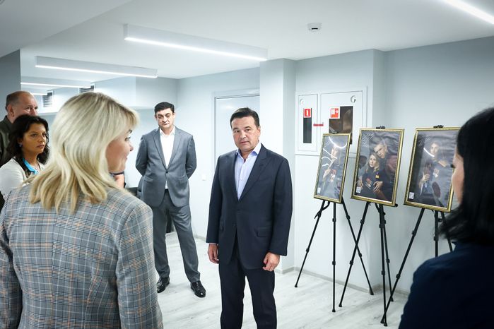 Посещение Губернатором Андреем Воробьевым подмосковного филиала Фонда «Защитники Отечества»