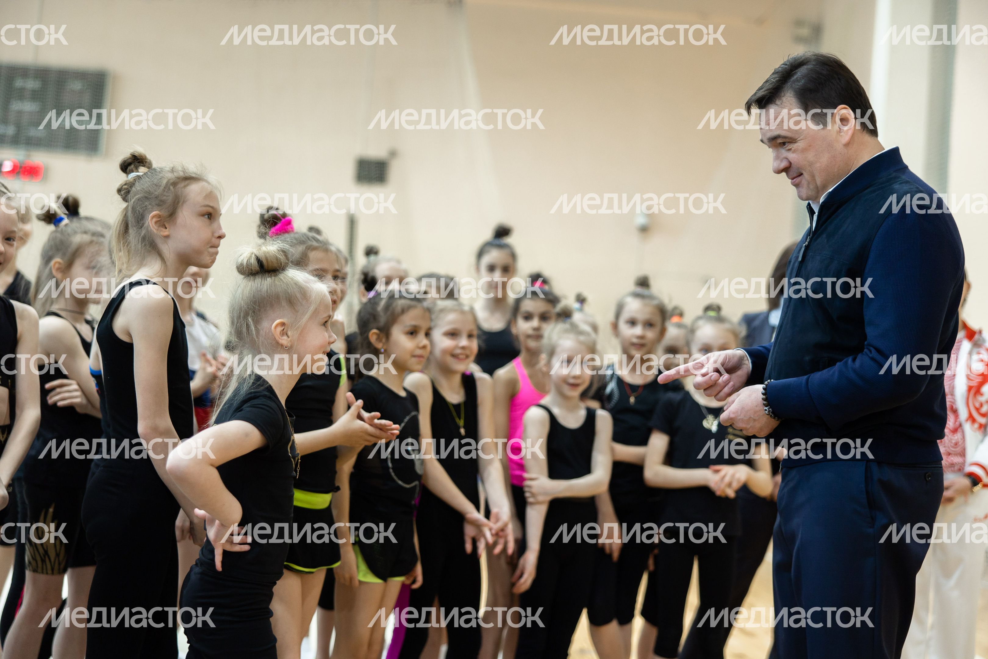 Посещение дворца спорта в Чехове Губернатором Подмосковья