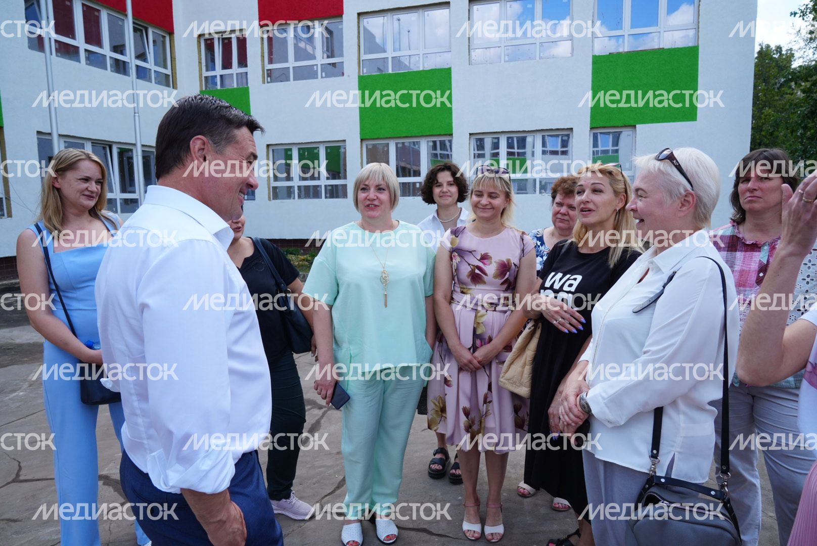 Проверка хода капремонта школы во Фрязино Губернатором Подмосковья
