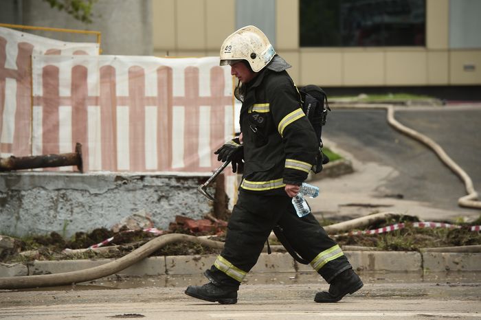 Пожар в бизнес‑центре «Гранд Сетунь плаза» в Москве