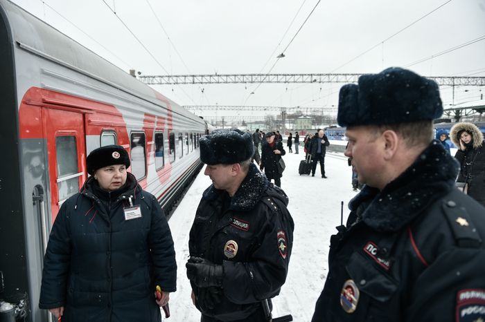  Работа Полиции на Казанском вокзале