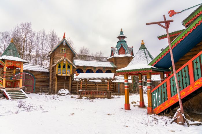 Декорации к фильму «Последний богатырь» в Химках
