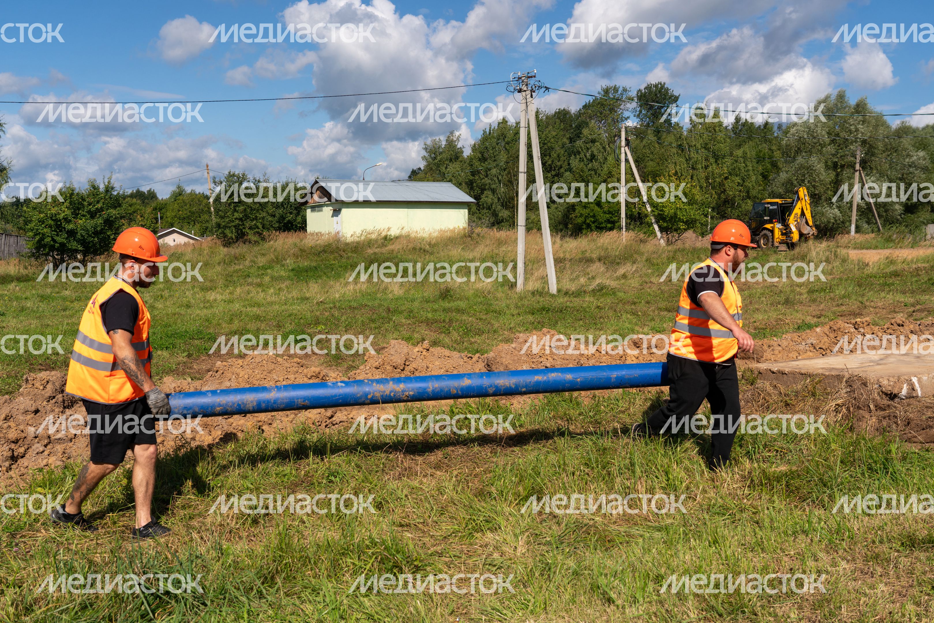 Ремонт трубопровода холодного водоснабжения в поселке Бородинское Поле Можайского округа Ремонт трубопровода холодного водоснабжения в поселке Бородинское Поле Можайского округа