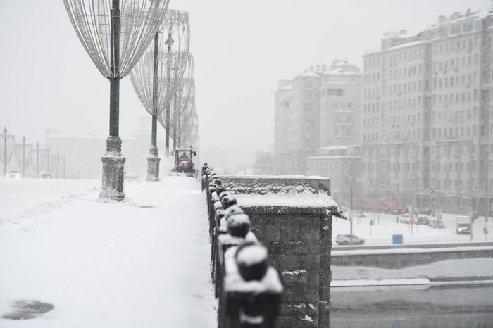 Рекордный снегопад в Москве и Подмосковье