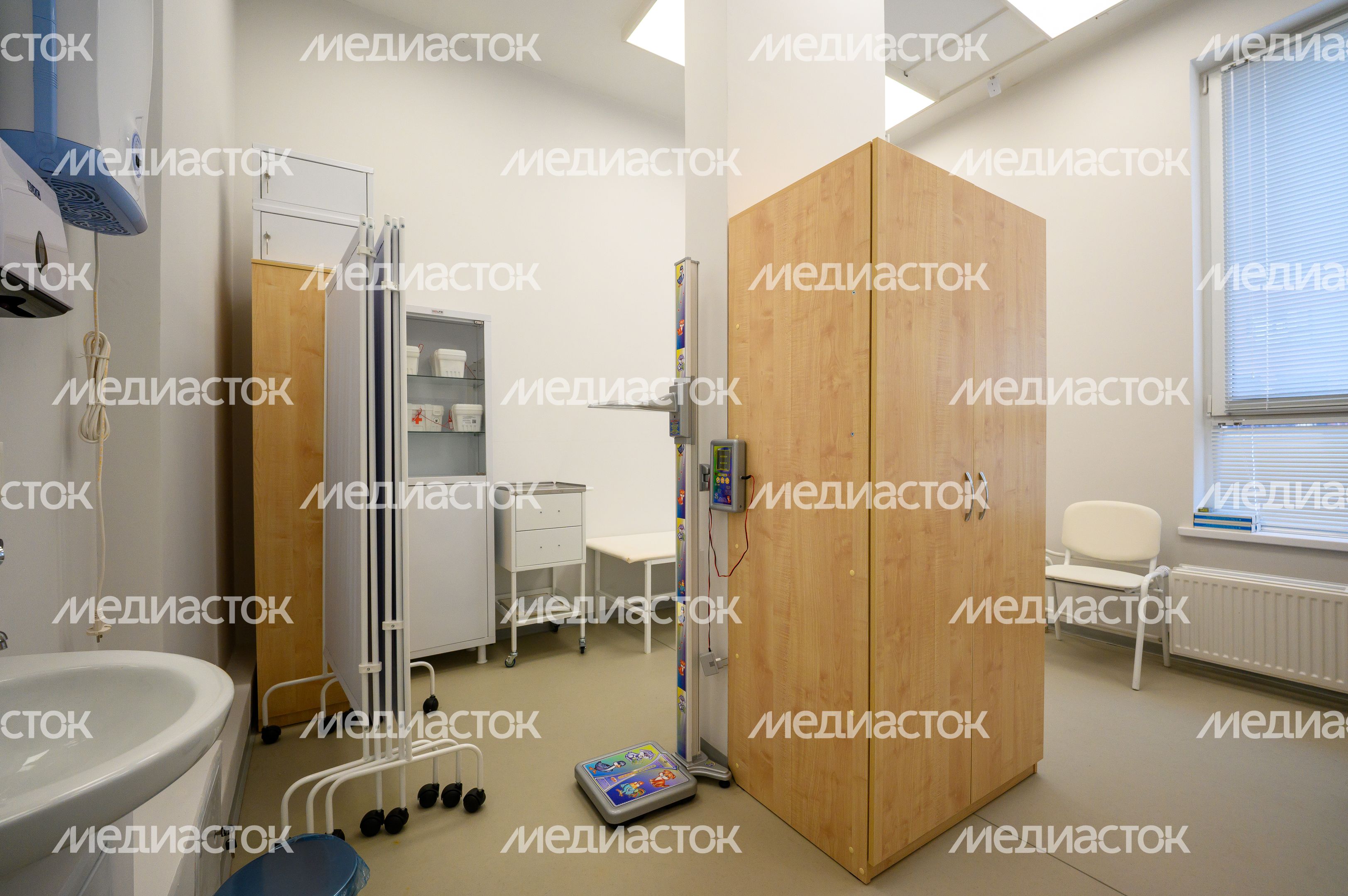 Медицинский кабинет в новом детском саду «Аистенок» в ЖК «Новое Медведково» в Мытищах Медицинский кабинет в новом детском саду «Аистенок» в ЖК «Новое Медведково» в Мытищах