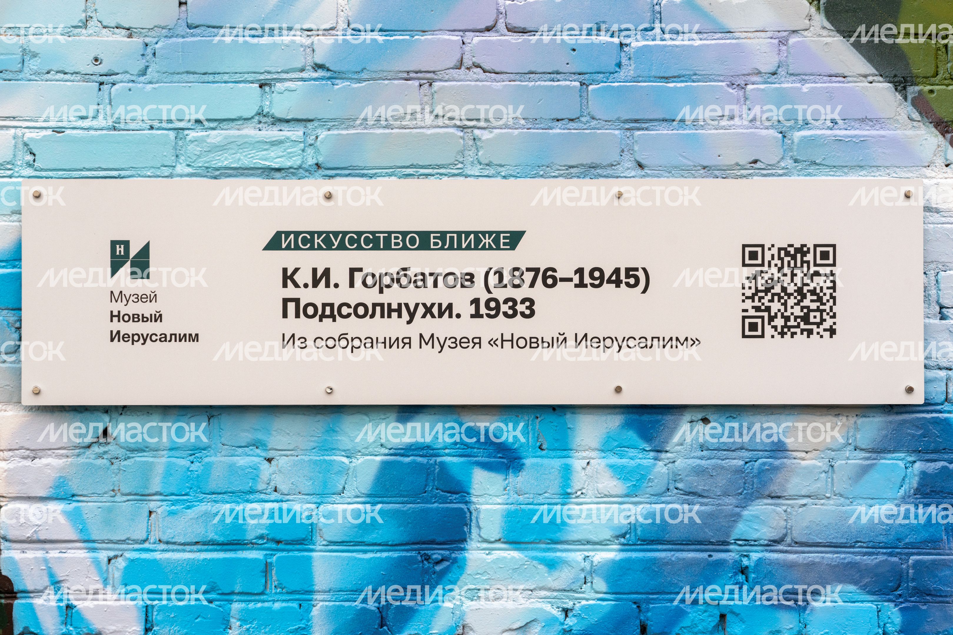 Мурал с картиной «Подсолнухи» Константина Горбатова украсил фасад многоэтажки в Истре Мурал с картиной «Подсолнухи» Константина Горбатова украсил фасад многоэтажки в Истре