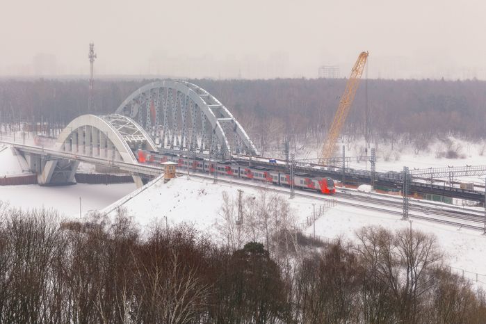 Железнодорожный мост в Химках