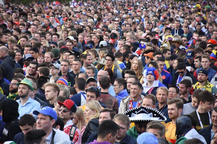 Открытие Чемпионата мира по футболу в Москве на Воробьёвых горах