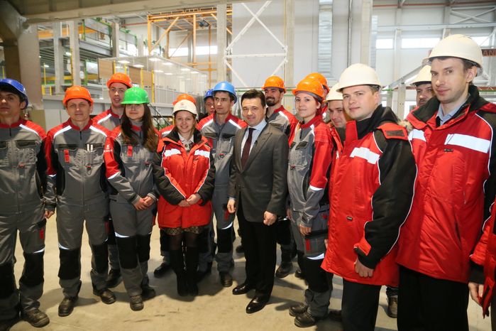 А. Воробьев на открытии комбината «Град» в Наро-Фоминском районе