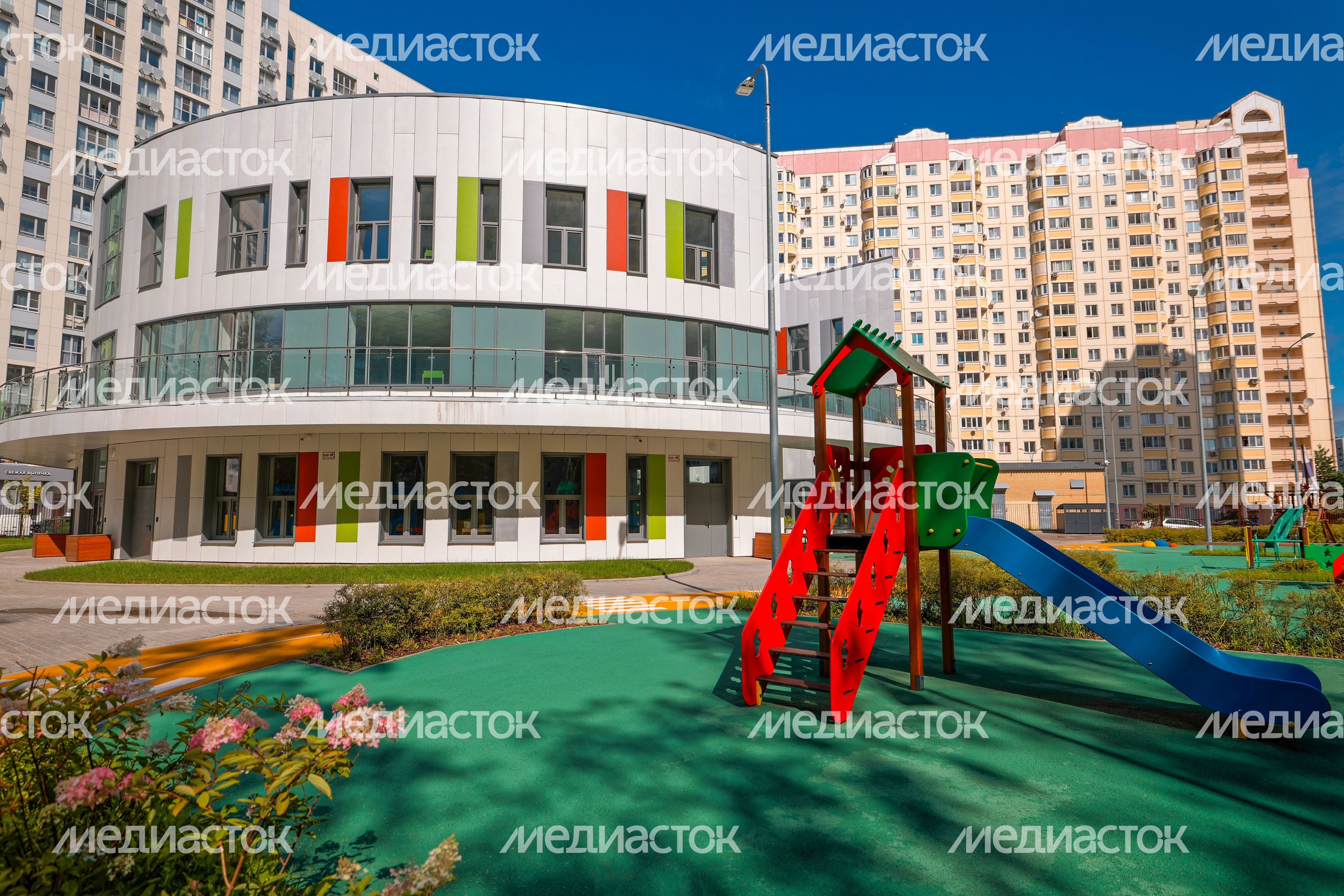 Новый детский сад «Серебряные росы» в поселке Андреевка округа Солнечногорск