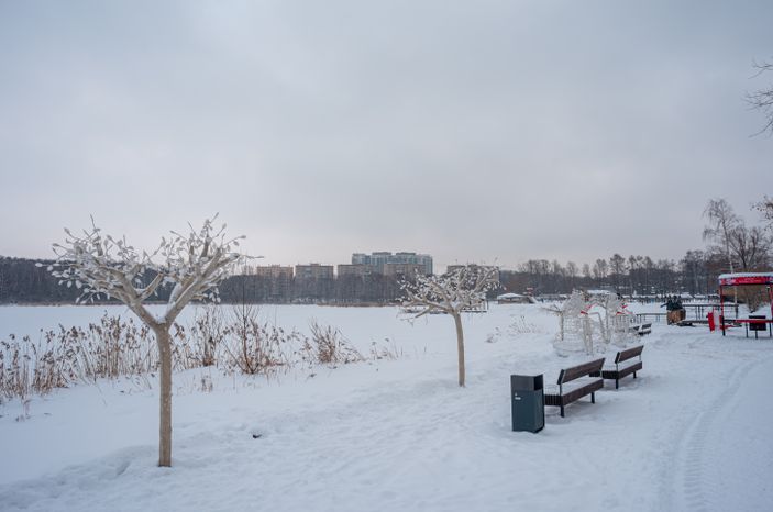 Зимние виды города Солнечногорск