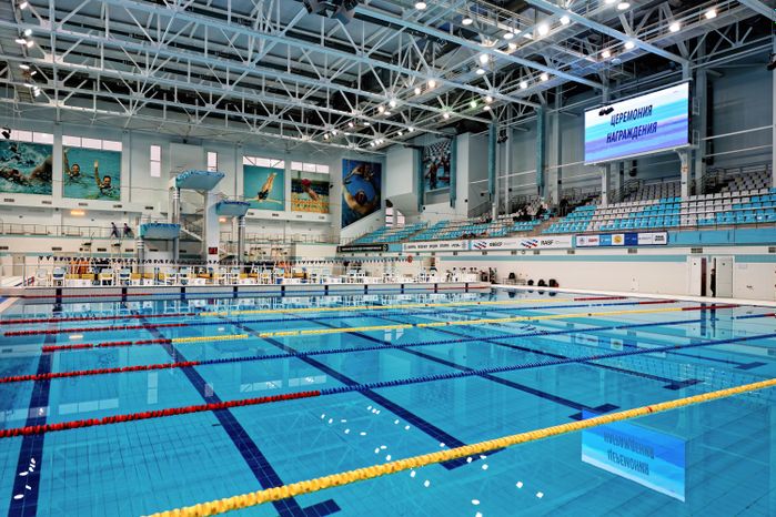 Чемпионат Московской области по плаванию на короткой воде в Рузе