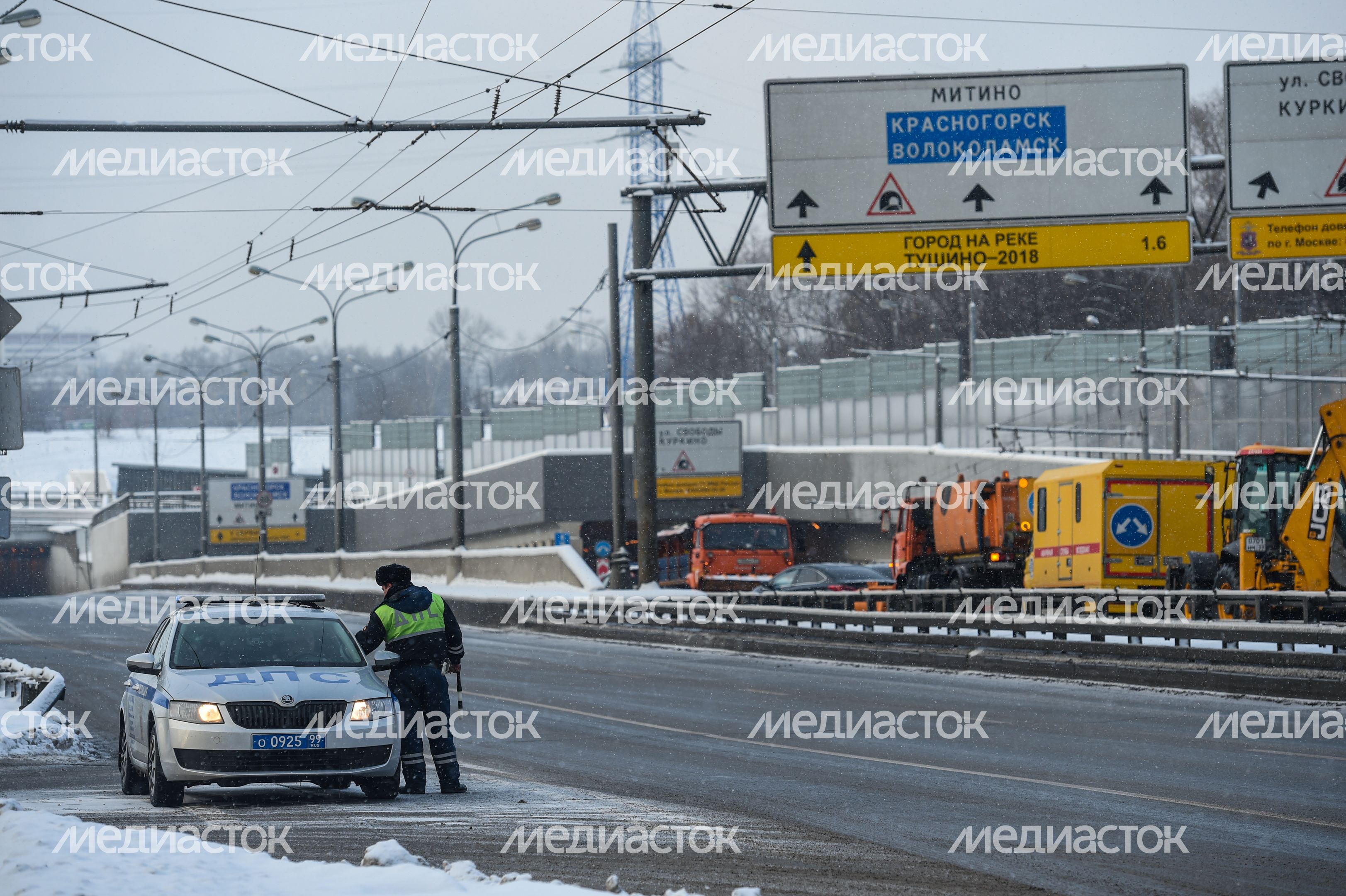 Тушинский тоннель затопило в Москве