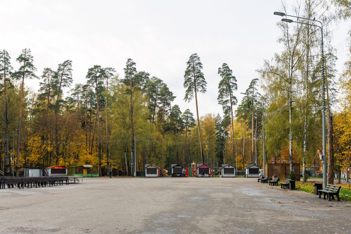 Центральный парк культуры и отдыха в Ногинске осенью