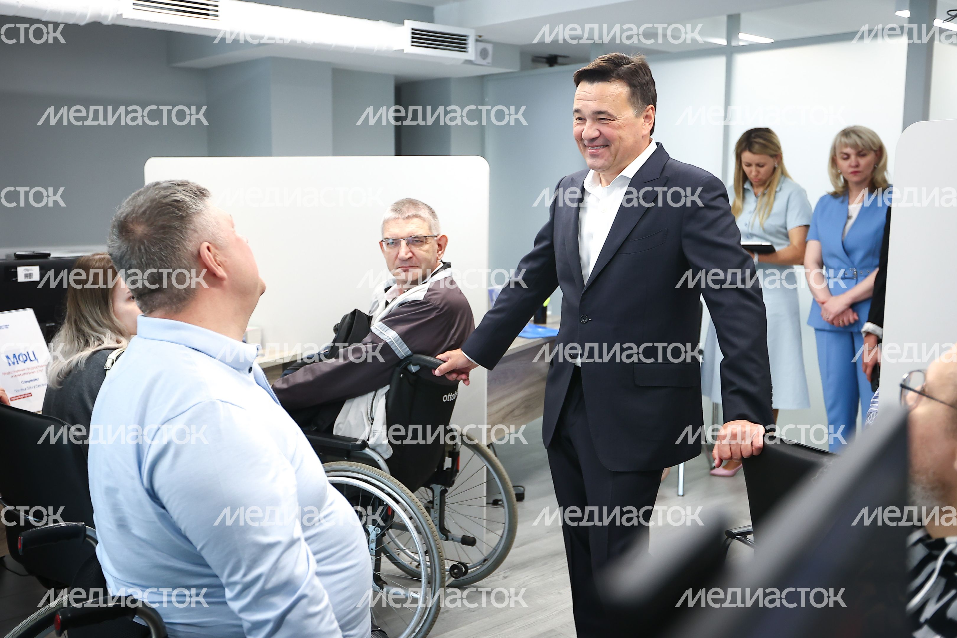 Встреча Губернатора Подмосковья с сотрудниками регионального отделения Фонда «Защитники Отечества»