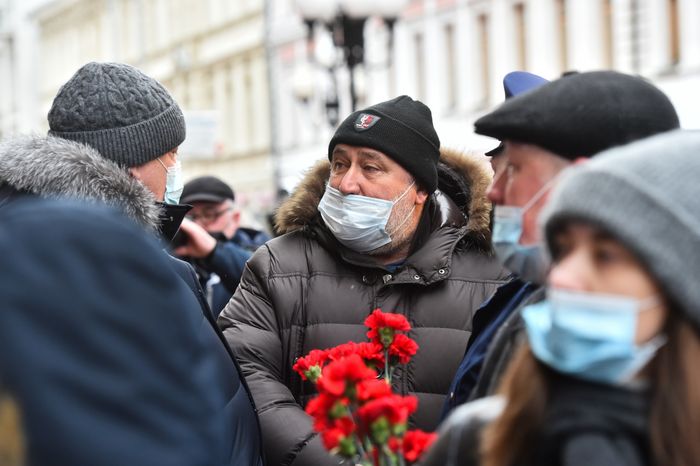 Церемония прощания с актером Василием Лановым в московском театре имени Вахтангова