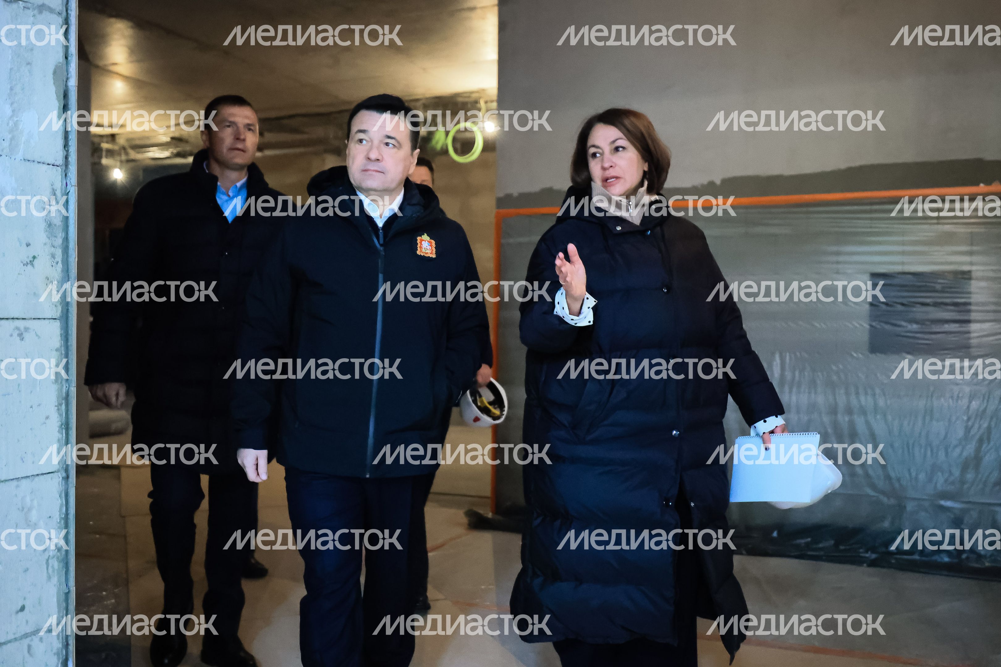 Проверка губернатором строительства школы в Люберцах