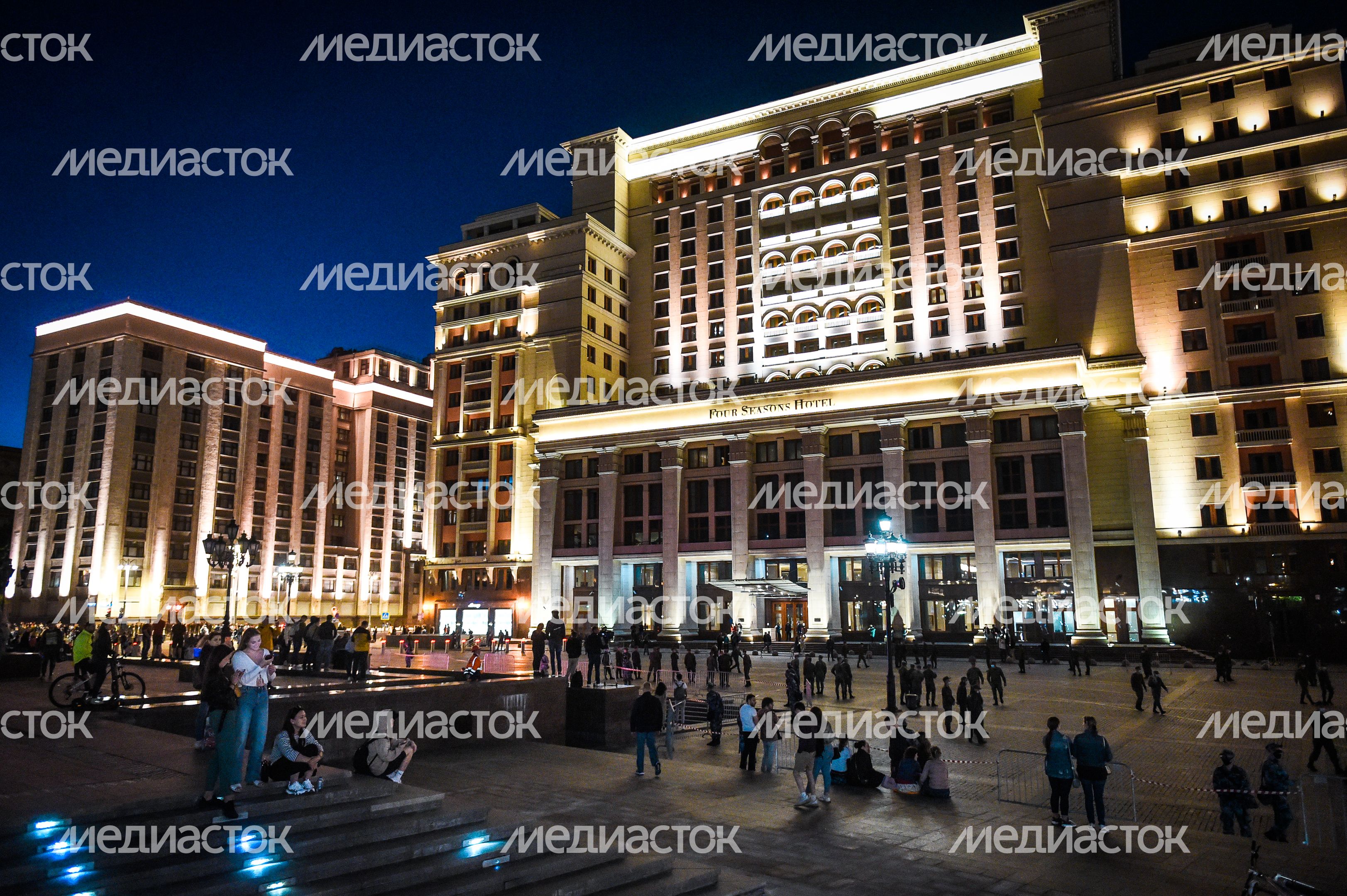 Пешая репетиция парада Победы в Москве