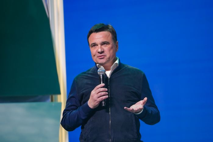 Андрей Воробьев на открытии Всероссийской олимпиады школьников