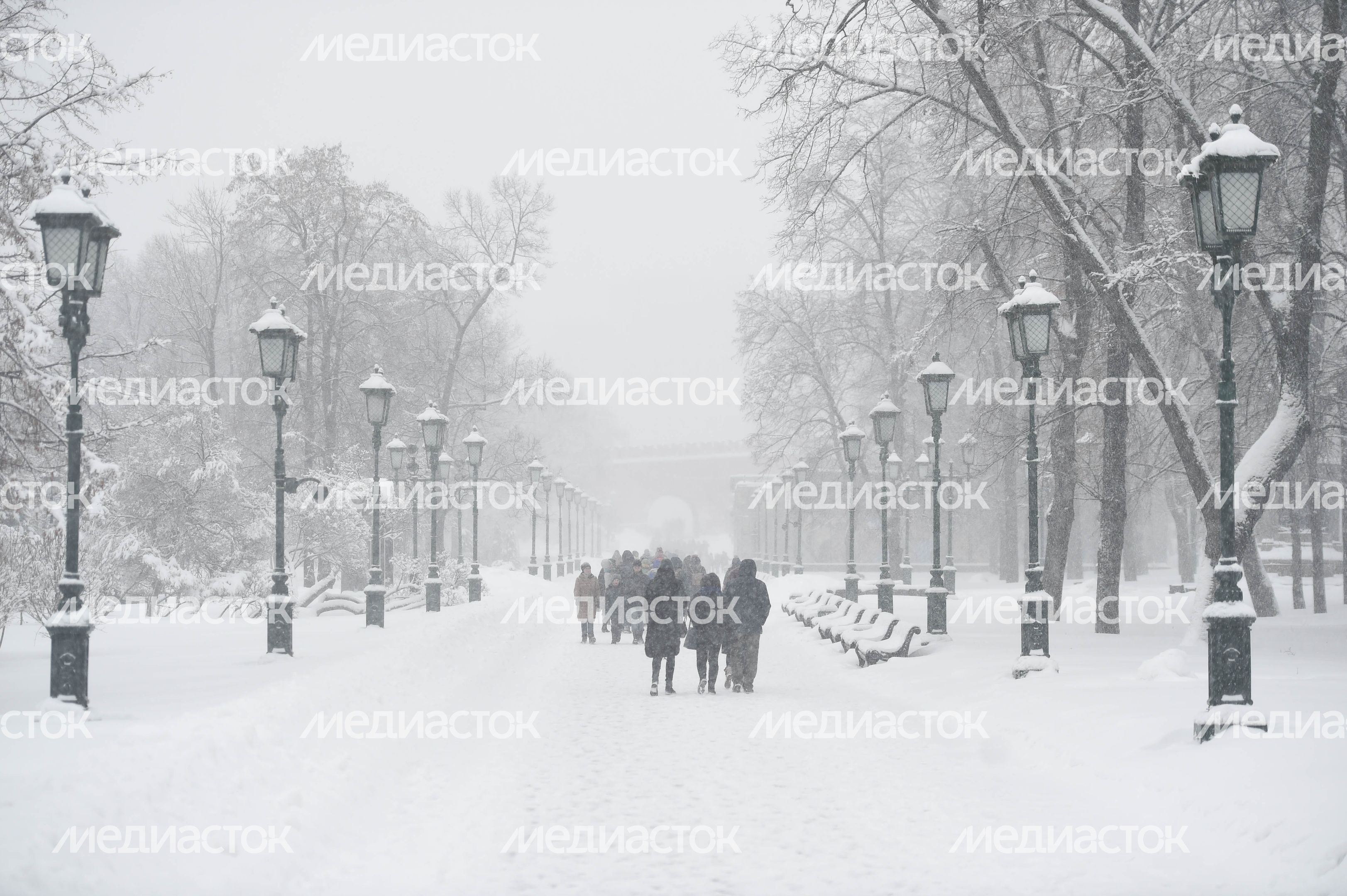 Рекордный снегопад в Москве и Подмосковье