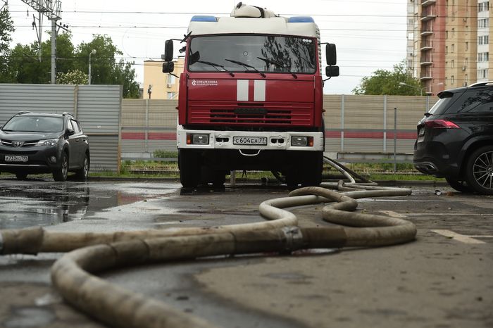 Пожар в бизнес‑центре «Гранд Сетунь плаза» в Москве