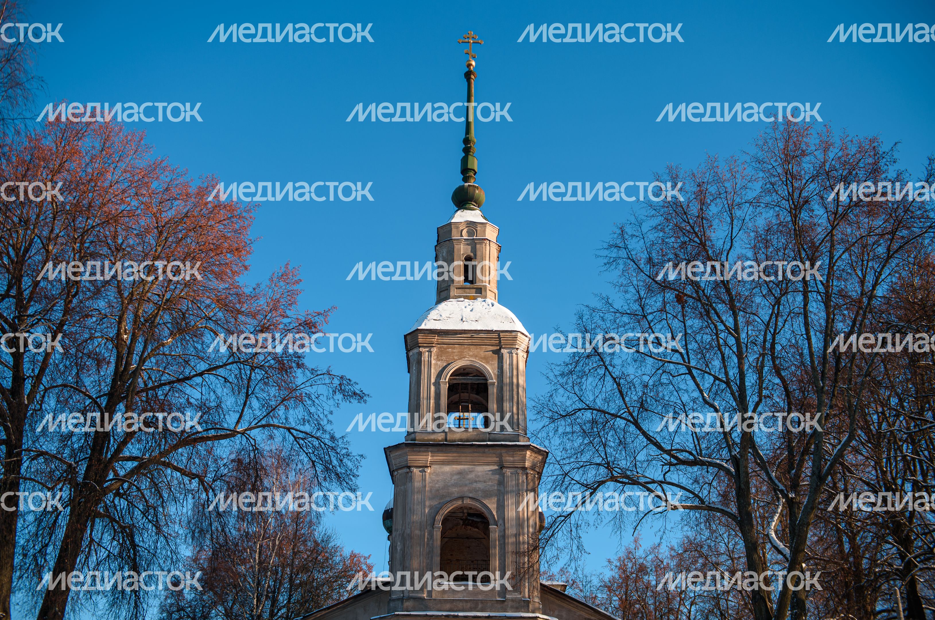 Зимние виды города Калязин