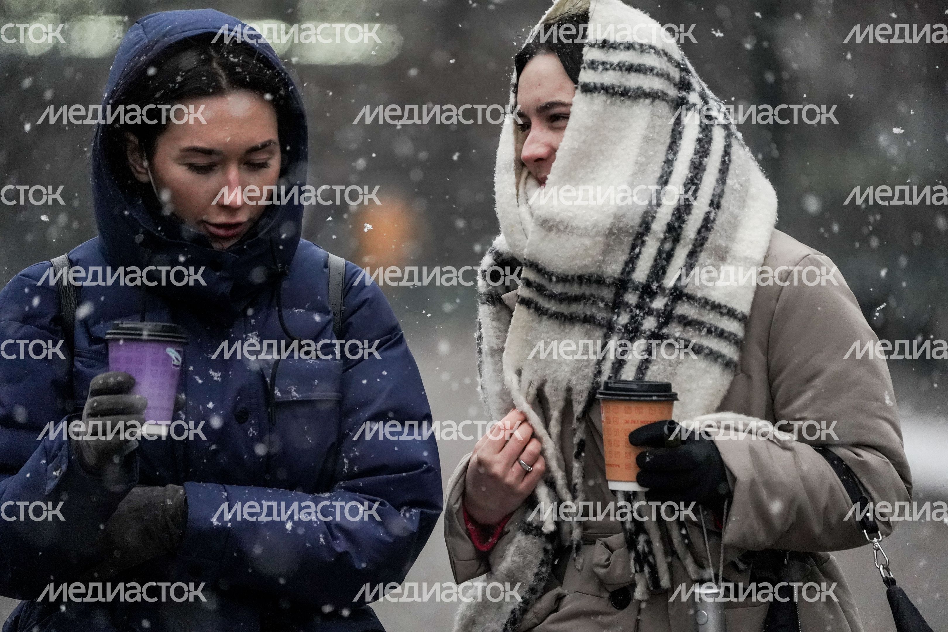 Снегопад в Москве