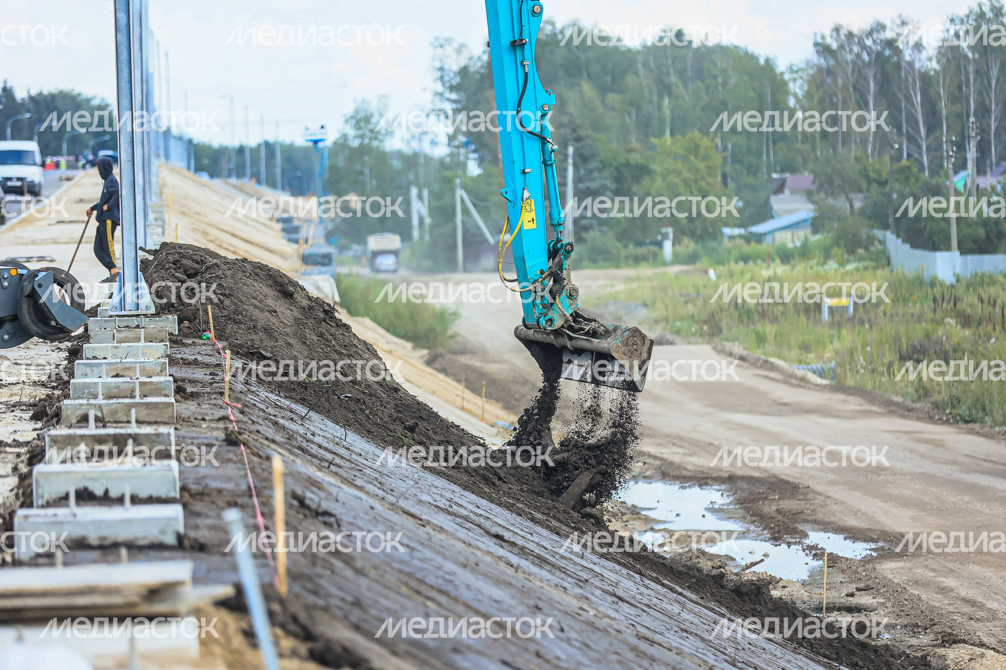 Проверка хода строительства подмосковного участка М-12 «Москва-Казань» Губернатором Подмосковья