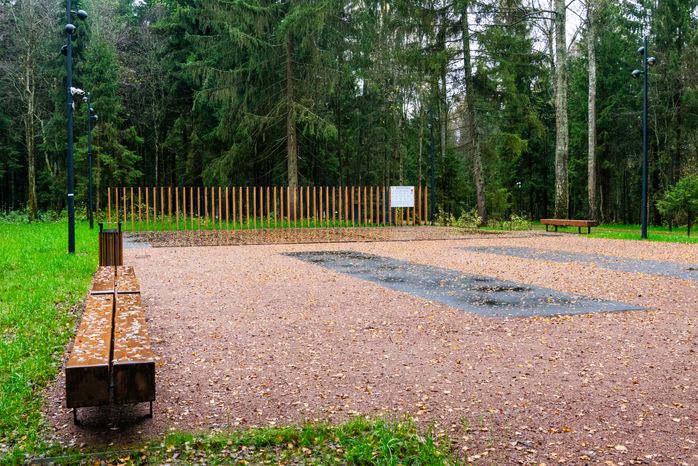 Новый лесопарк «Соколиная гора» в Истре осенью
