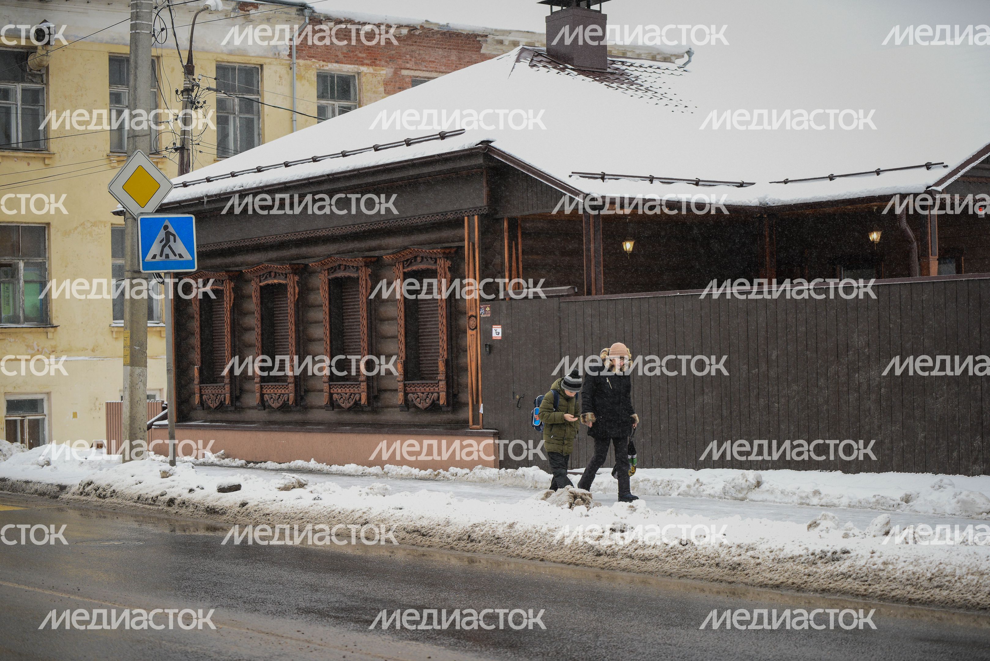 Виды города Серпухов зимой