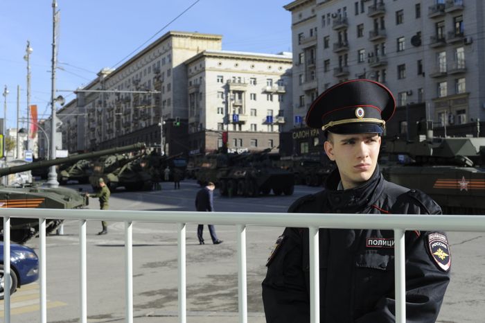 Генеральная репетиция парада Победы на Красной площади
