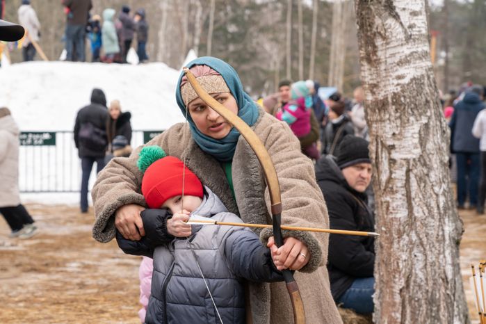 Масленица в парке "Захарово". Одинцовский округ