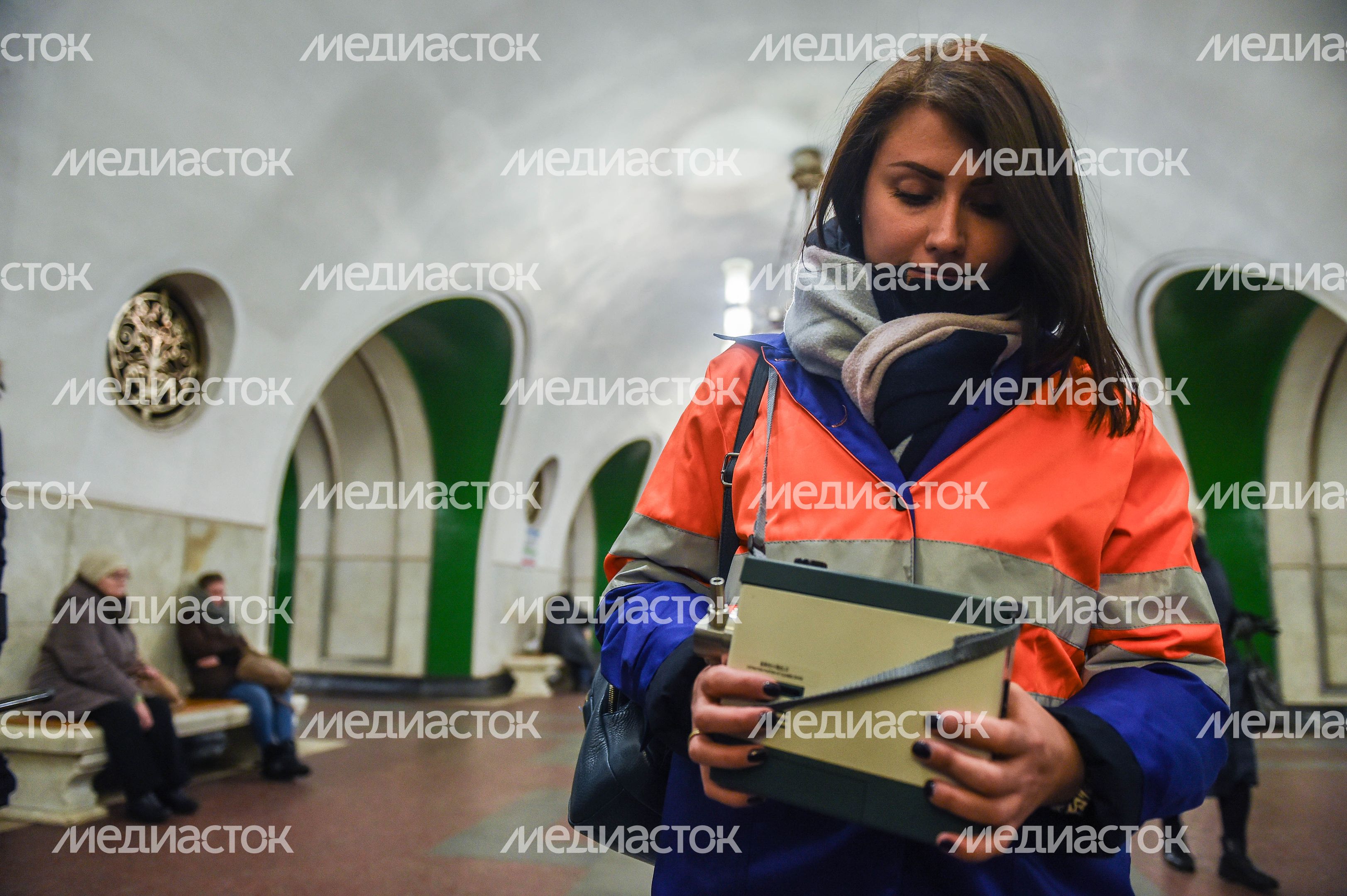 Проверка воздуха в Московском метрополитене