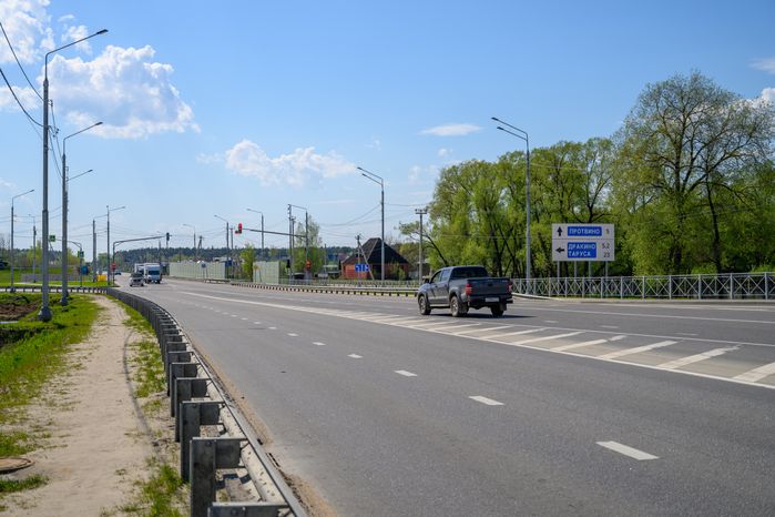 Дорога Калиново – Дракино в Серпухове после реконструкции