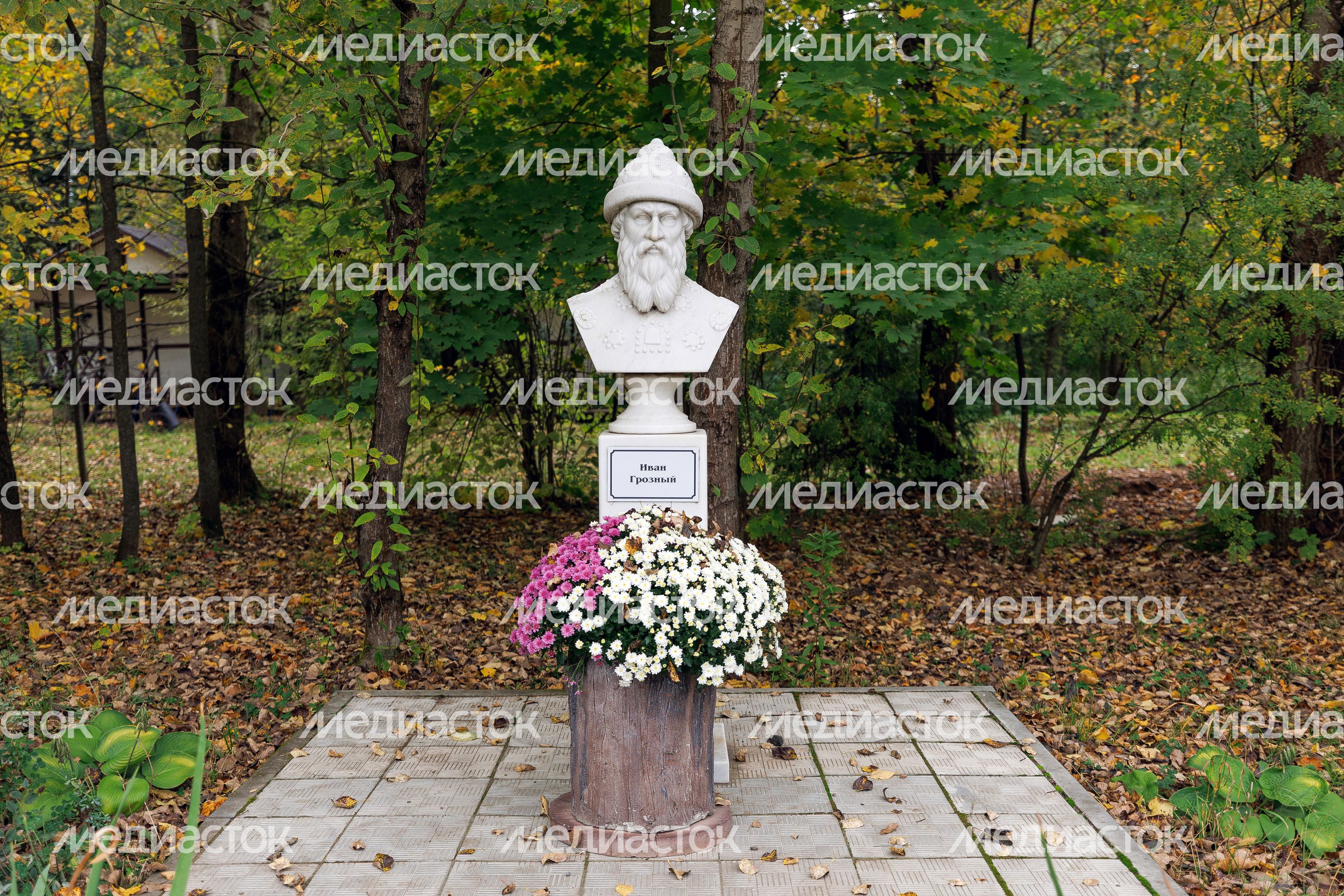 Бюст царя Ивана Грозного в усадьбе Гребнево округа Щелково Бюст царя Ивана Грозного в усадьбе Гребнево округа Щелково