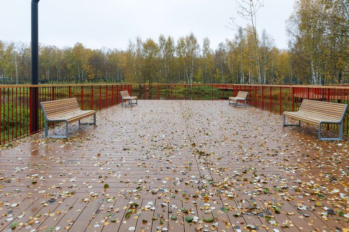 Городской парк культуры и отдыха г. Ивантеевка осенью