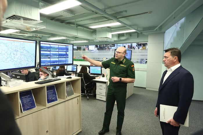 Проверка губернатором системы тушения лесных пожаров