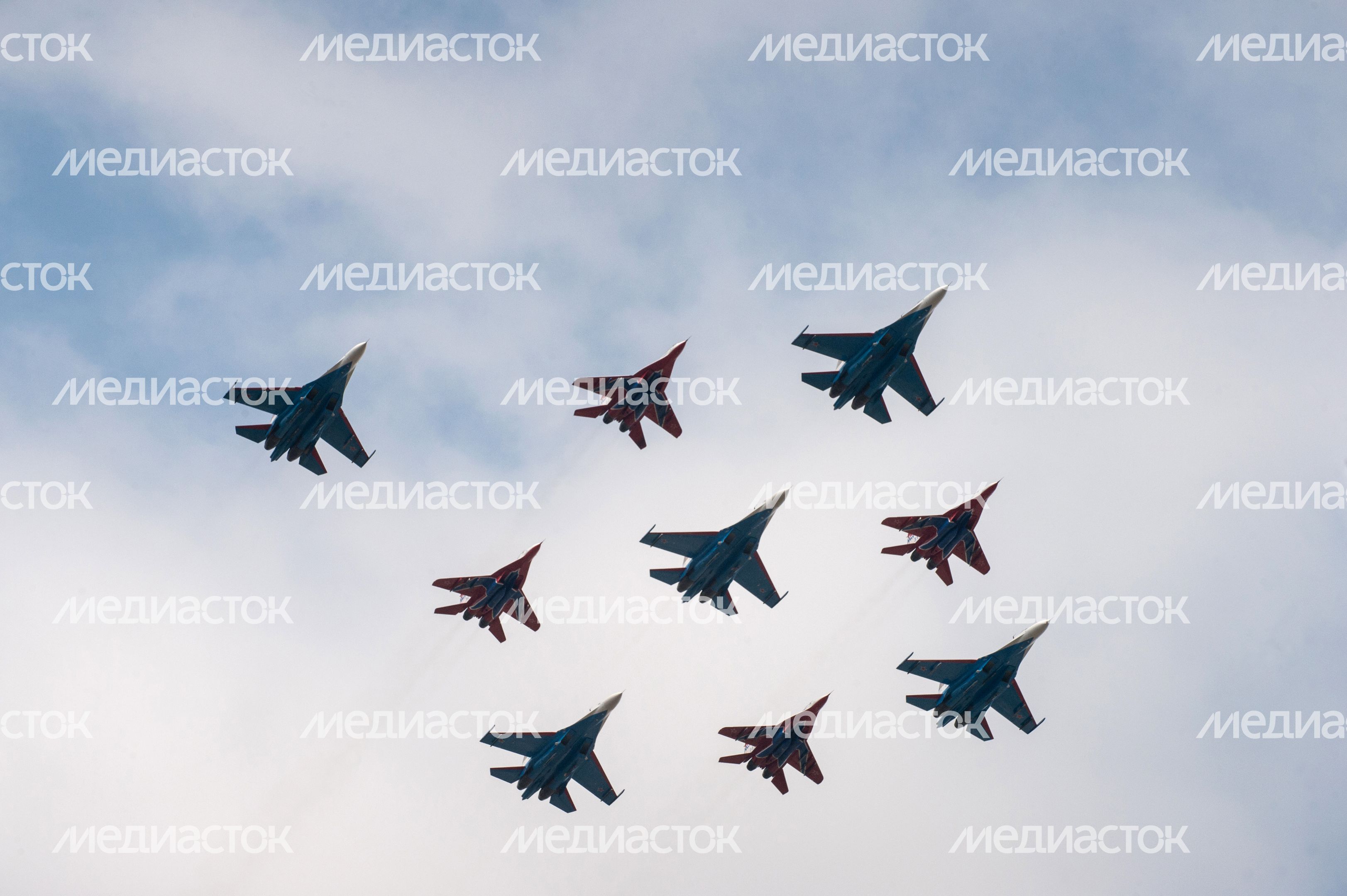 Репетиция Парада Победы в Алабино