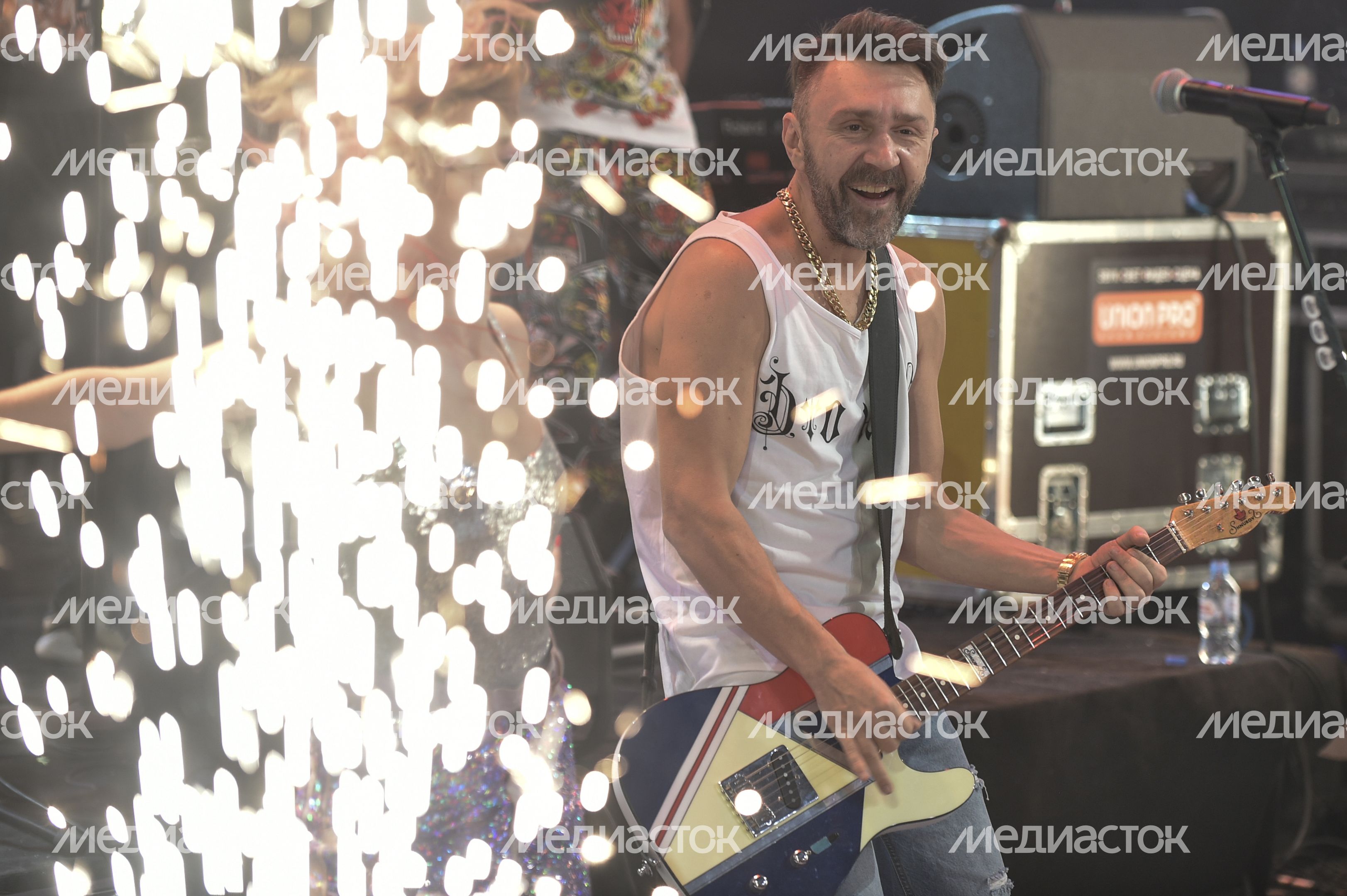 Сергей Шнуров на записи "Новогодней ночи" на "Первом канале"