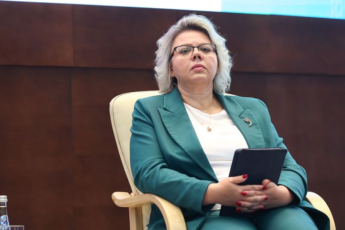 Открытие торжественного мероприятия в преддверии Дня финансиста Губернатором Подмосковья и Министром финансов РФ