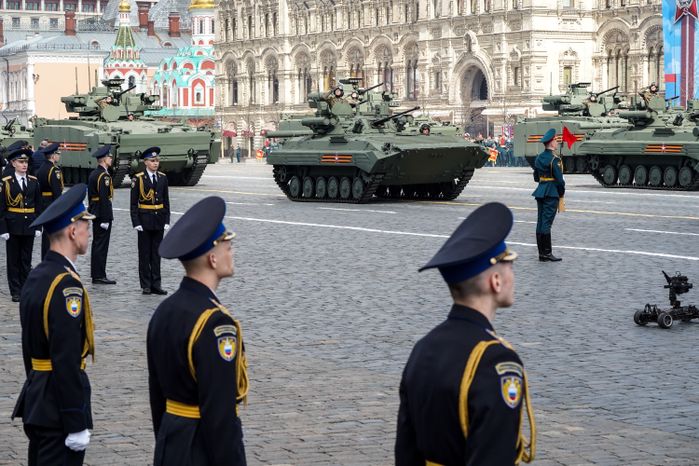 Генеральная репетиция парада Победы в Москве в 2021 году