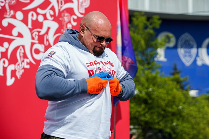 Богатыри на международной выставке-форуме "Россия"