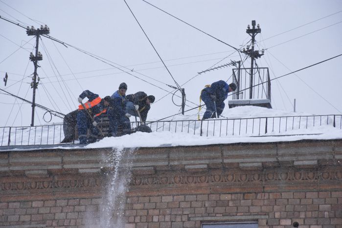 Снегопад в Московском регионе, 18.01.2018