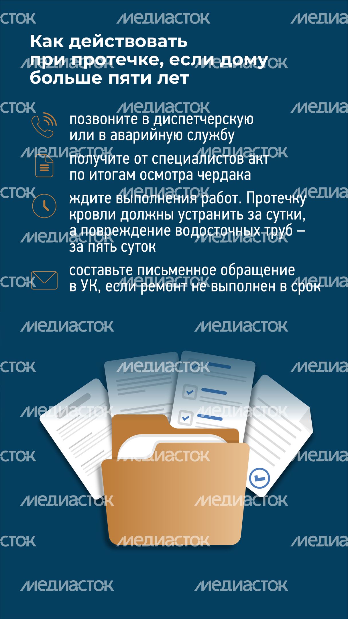 Что делать если течет крыша многоэтажного дома-вертикаль-05