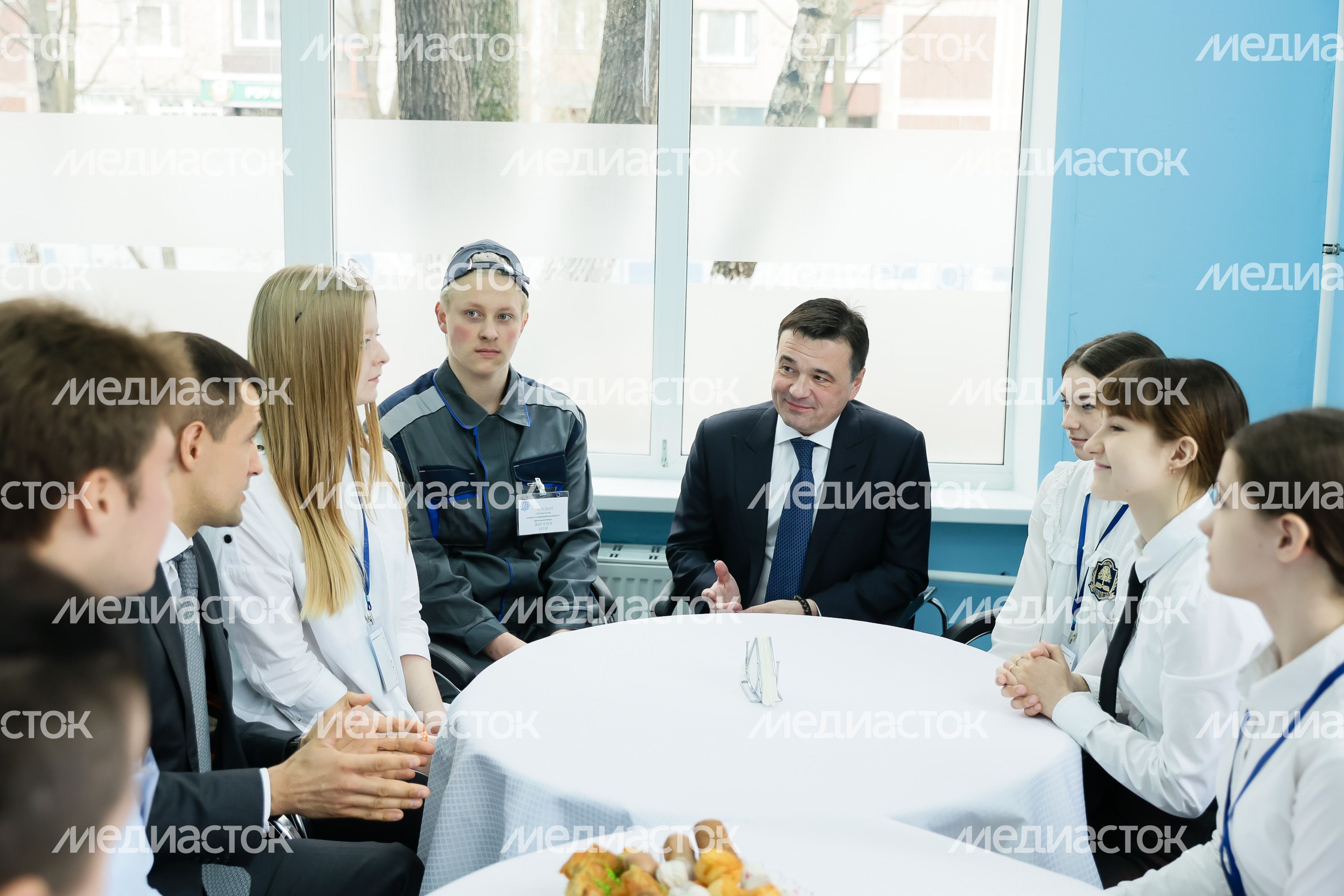 Посещение губернатором Подмосковья колледжа «Энергия» в Реутове