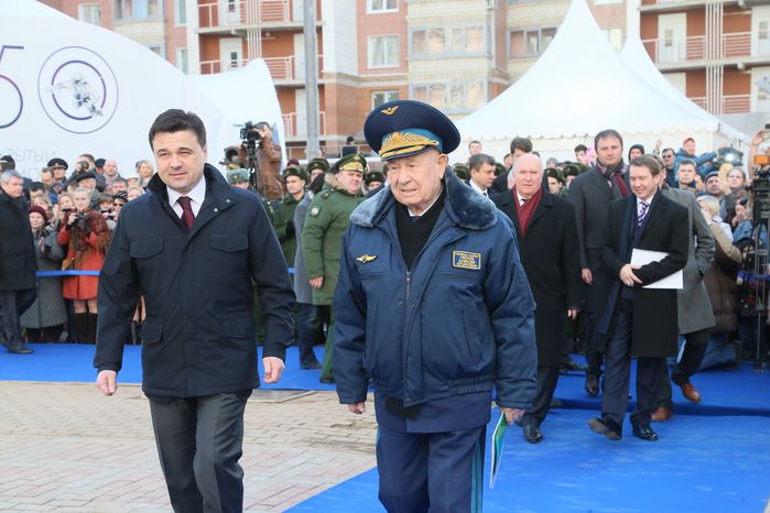 Открытие Аллеи Космонавтов в Красногорске