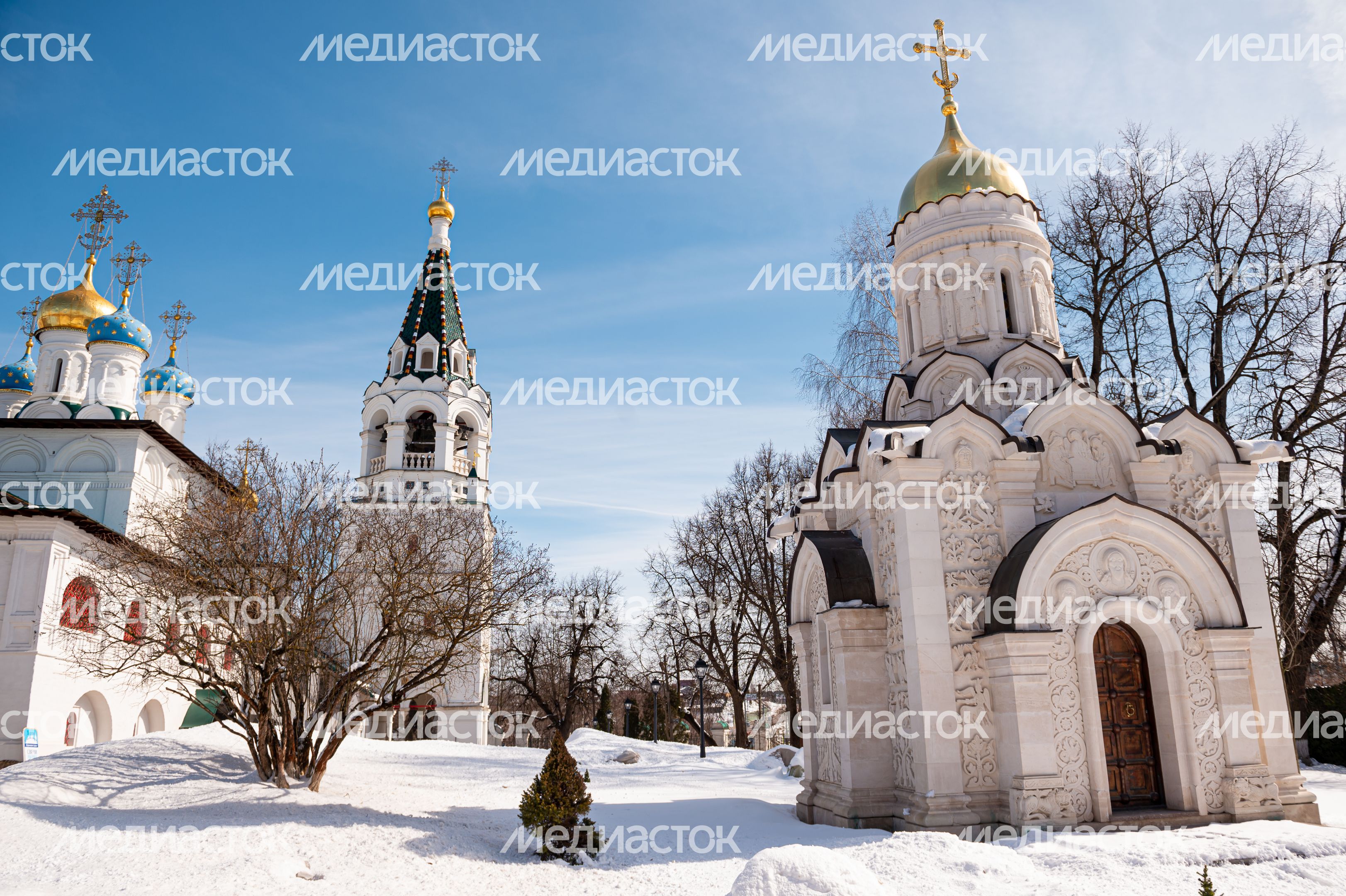 Зимние виды Храма Благовещения Пресвятой Богородицы