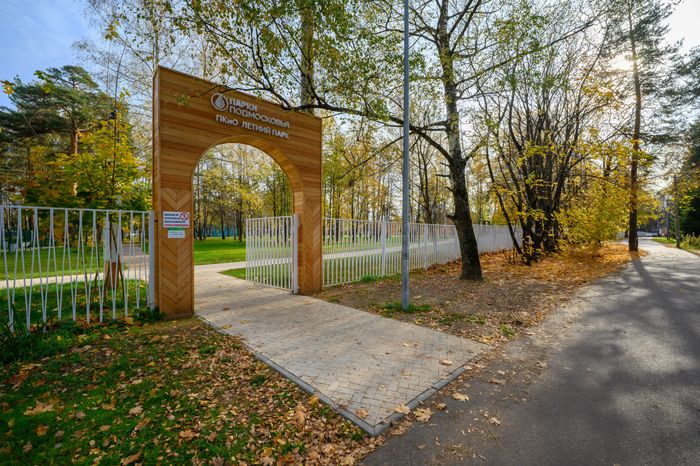 Осенний Летний парк в Малаховке округа Люберцы